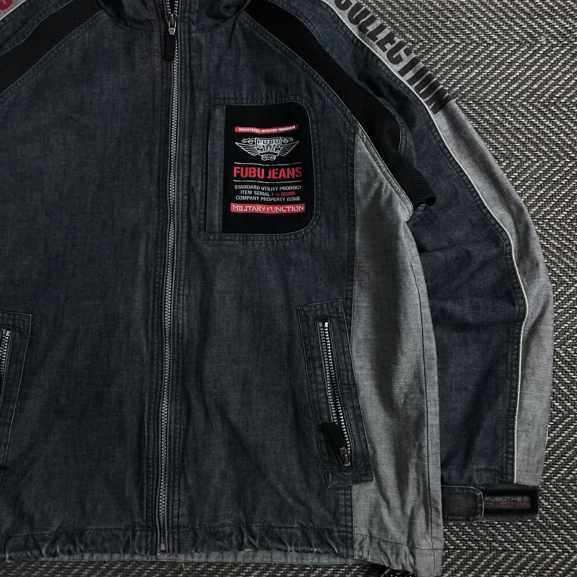 00s 후부 올드스쿨 데님 후드 트러커 자켓o 3759 상품이미지2