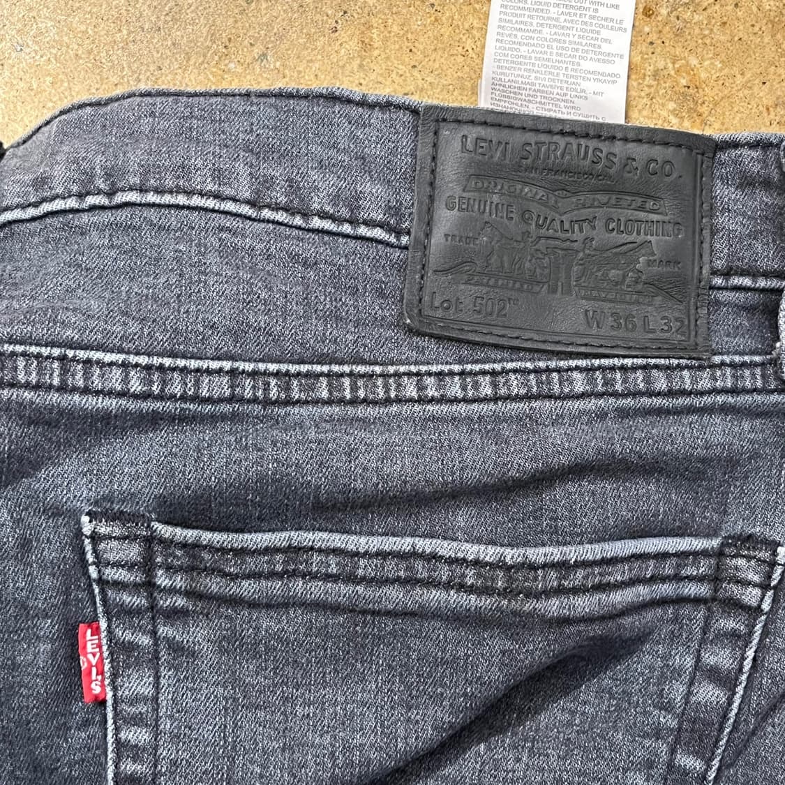 [정품] 리바이스 블랙 데님 바지 b19 상품이미지7