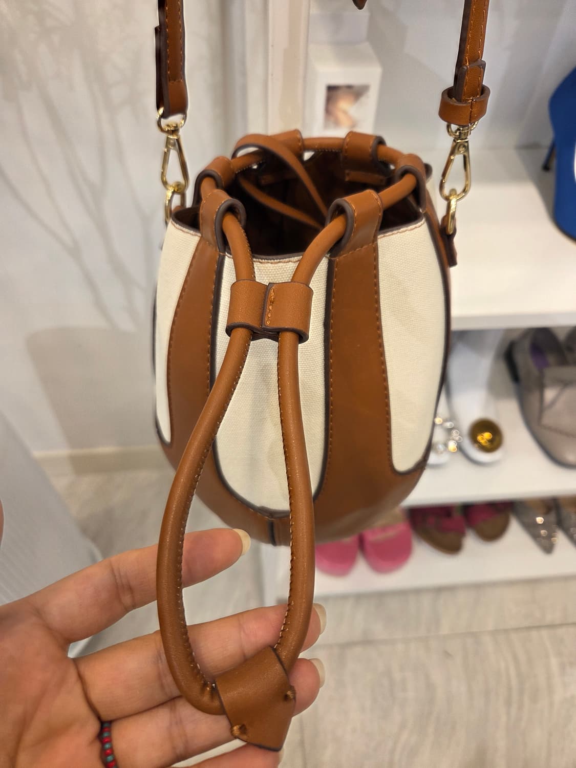 자라 캔버스 버킷 백 상품이미지2