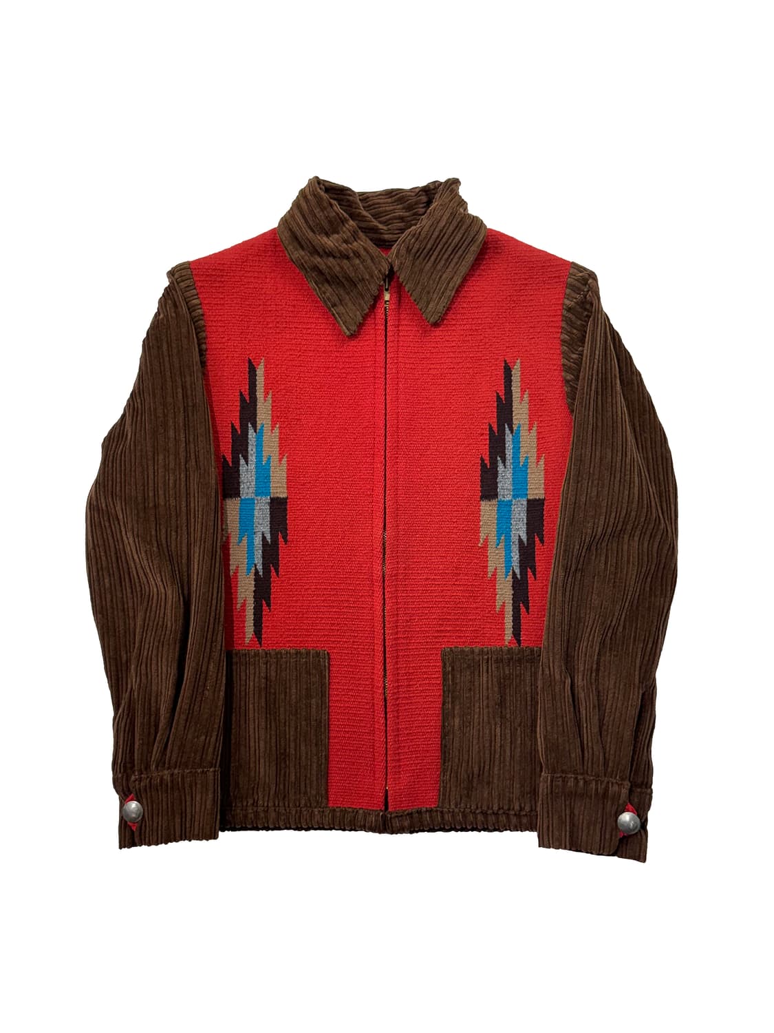 센티넬라 치마요 코듀로이 자켓 레드 브라운 상품이미지1
