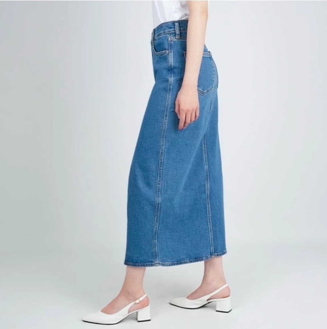 캘빈클라인 여성 데님 맥시 스커트 상품이미지4