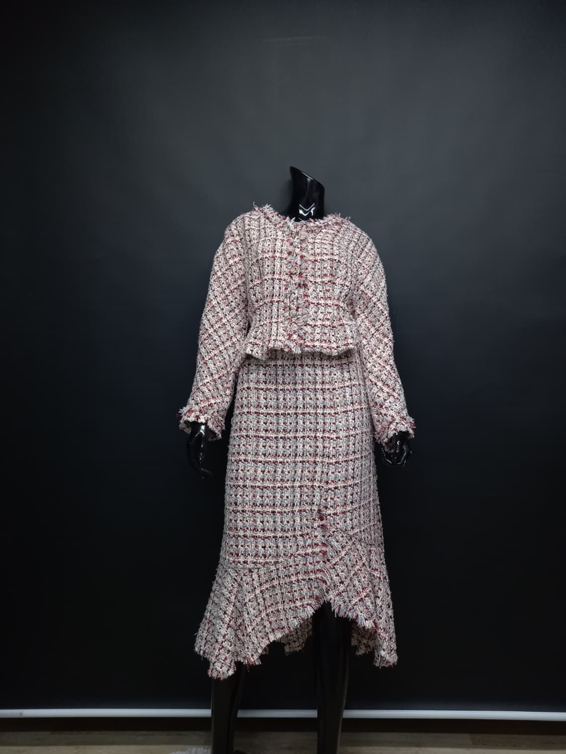 듀엘 춘추동 트위드 자켓스커트 셋업 55 상품이미지1