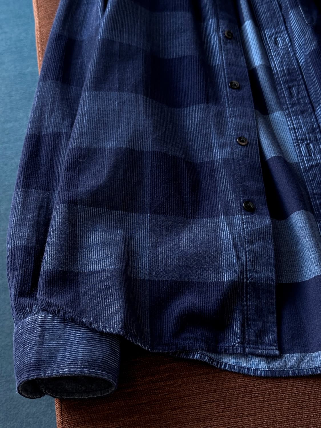 Natural brushed cotton design check shir 상품이미지10