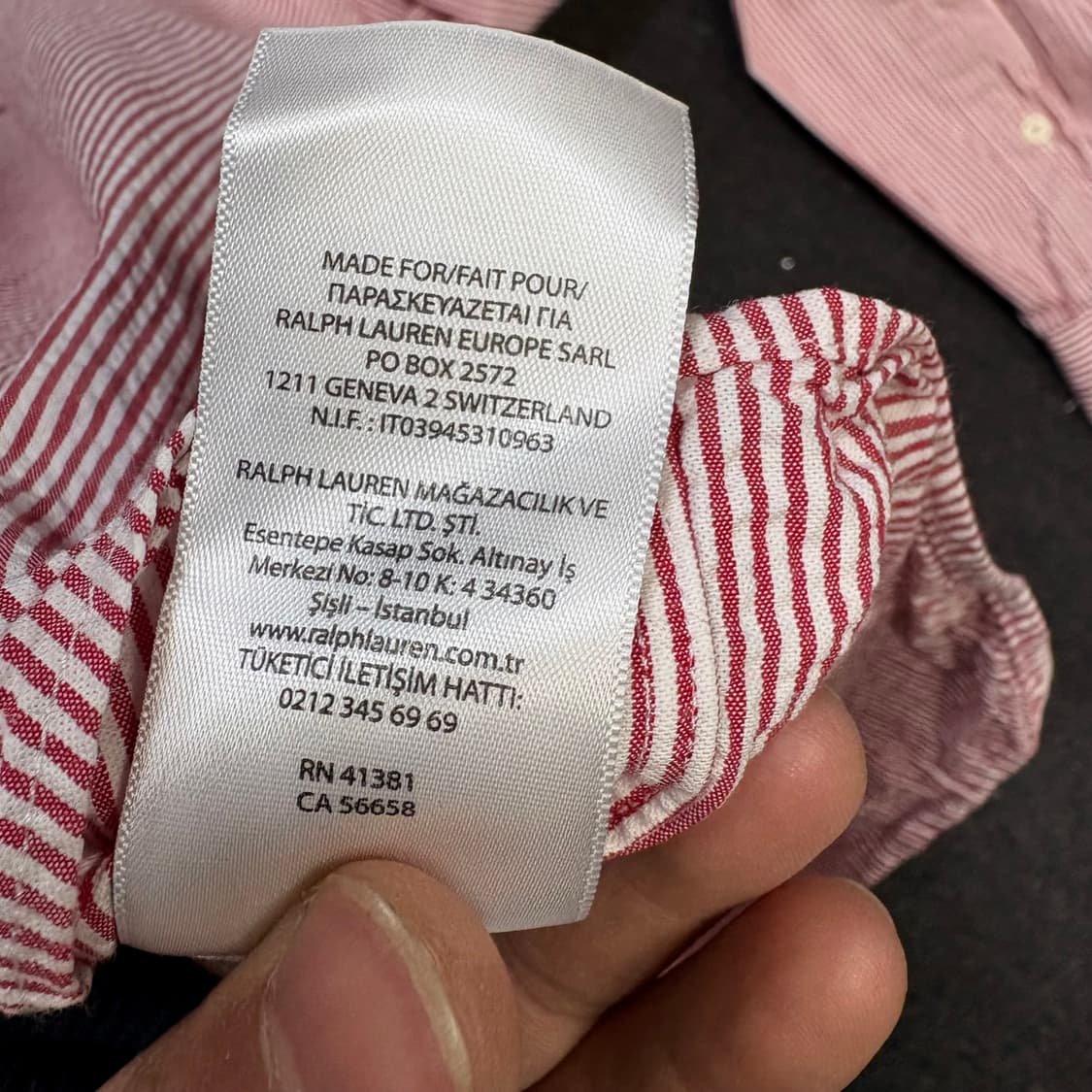 폴로 레드 스트라이프 클래식핏 셔츠 S 상품이미지7