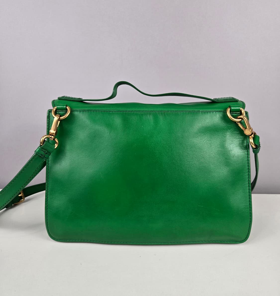 마크제이콥스 레더 사첼백 숄더백 가방 정품 그린 상품이미지4