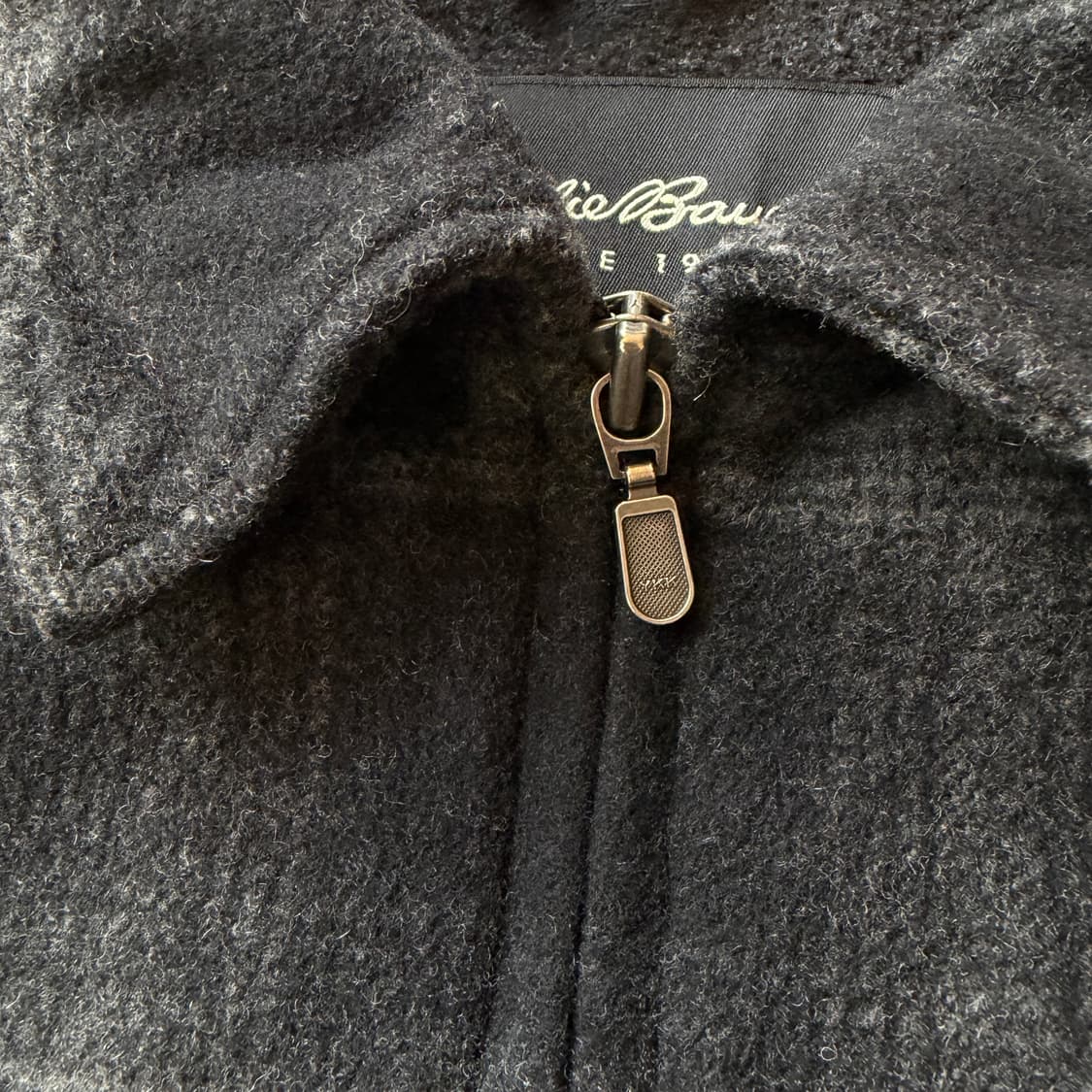 에디바우어 체크 울 블루종 자켓 상품이미지4