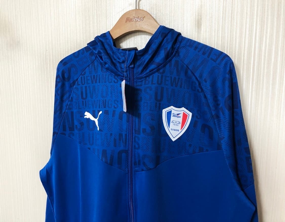 K리그 푸마 수원삼성블루윙즈 21시즌 후드집업 웜업자켓 XXL 상품이미지7
