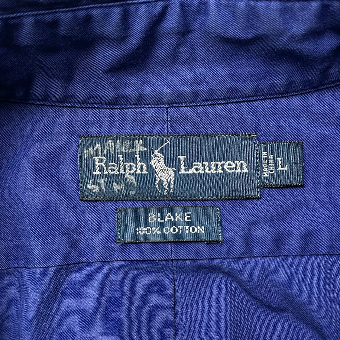 RALPH LAUREN 랄프로렌 블루 다운버튼 셔츠 A01098 상품이미지9