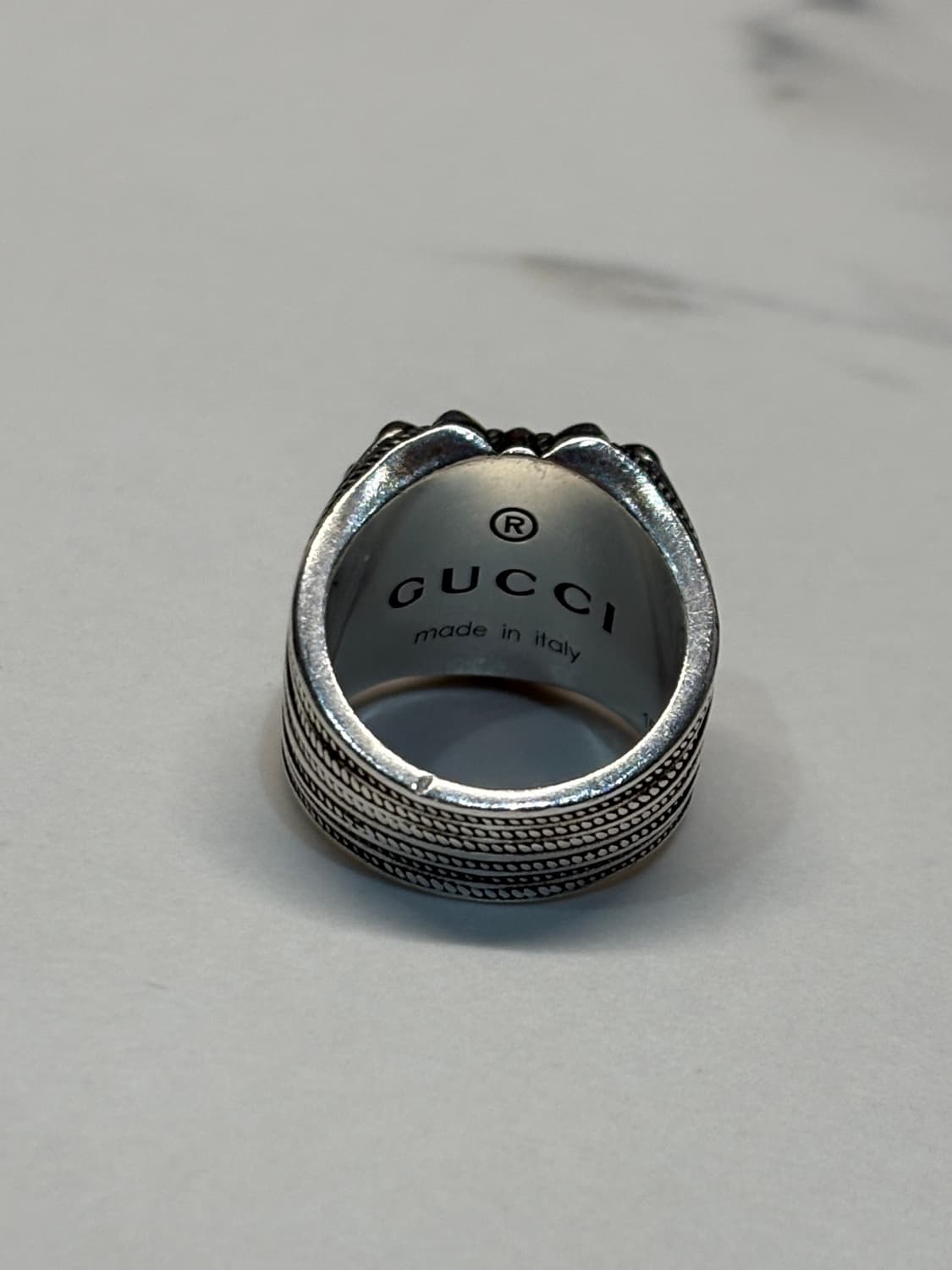 구찌 인터로킹 하트 실버링 반지 크롬하츠 상품이미지5