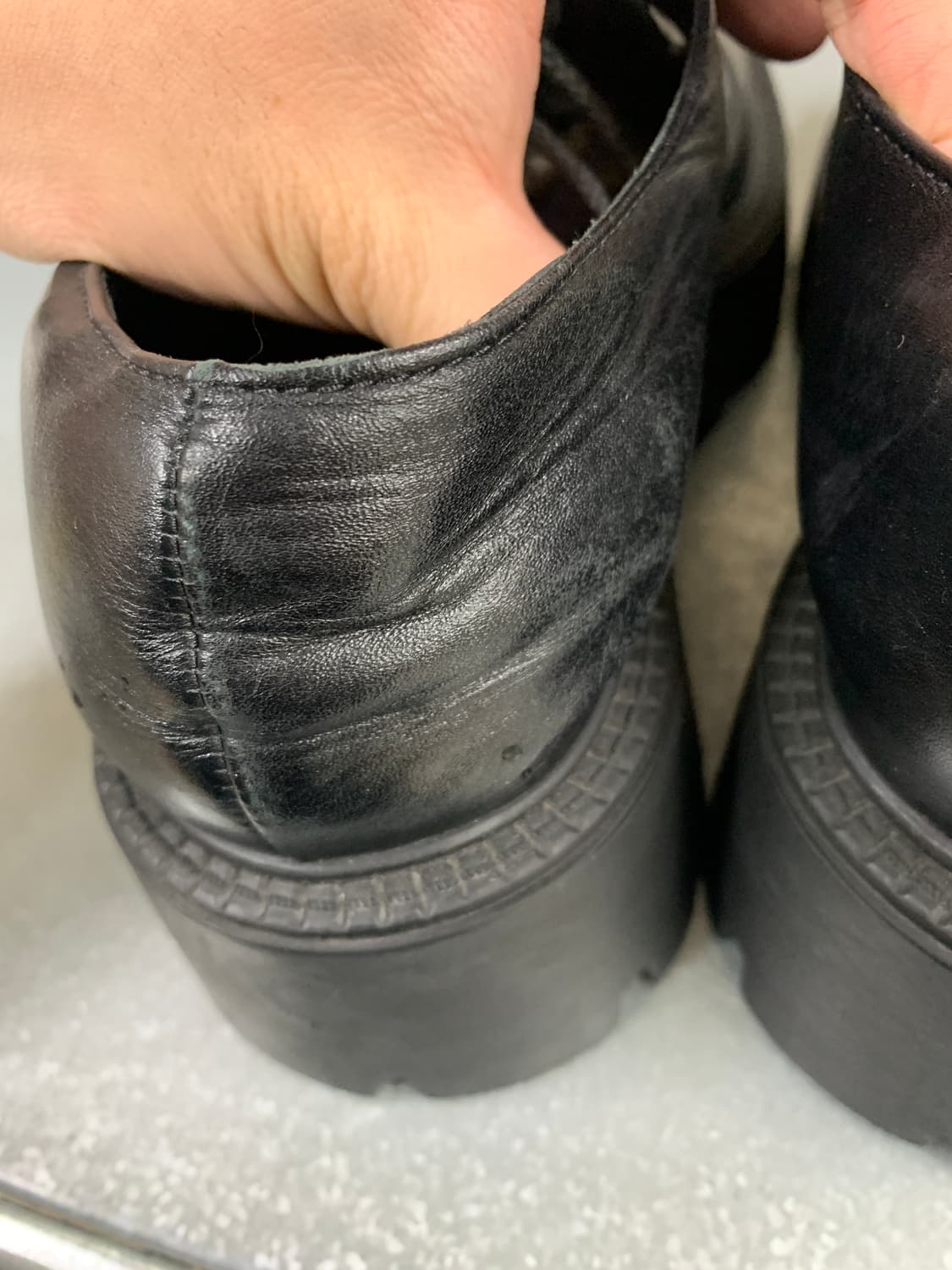 발렌시아가 라이노 더비 슈즈 블랙 스무스 카프스 킨 37(235) 상품이미지6