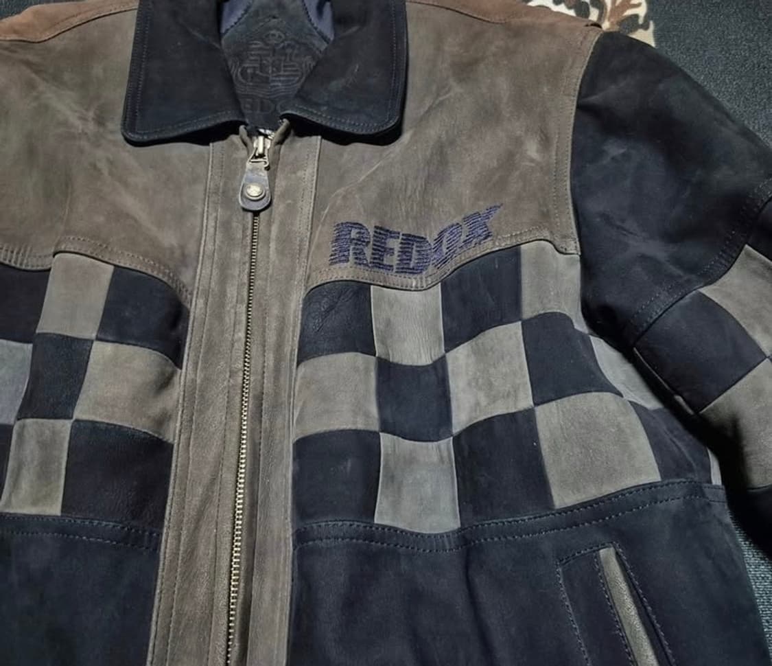 REDOX 스웨이드 패치워크 레더 봄버 자켓 XL 상품이미지3