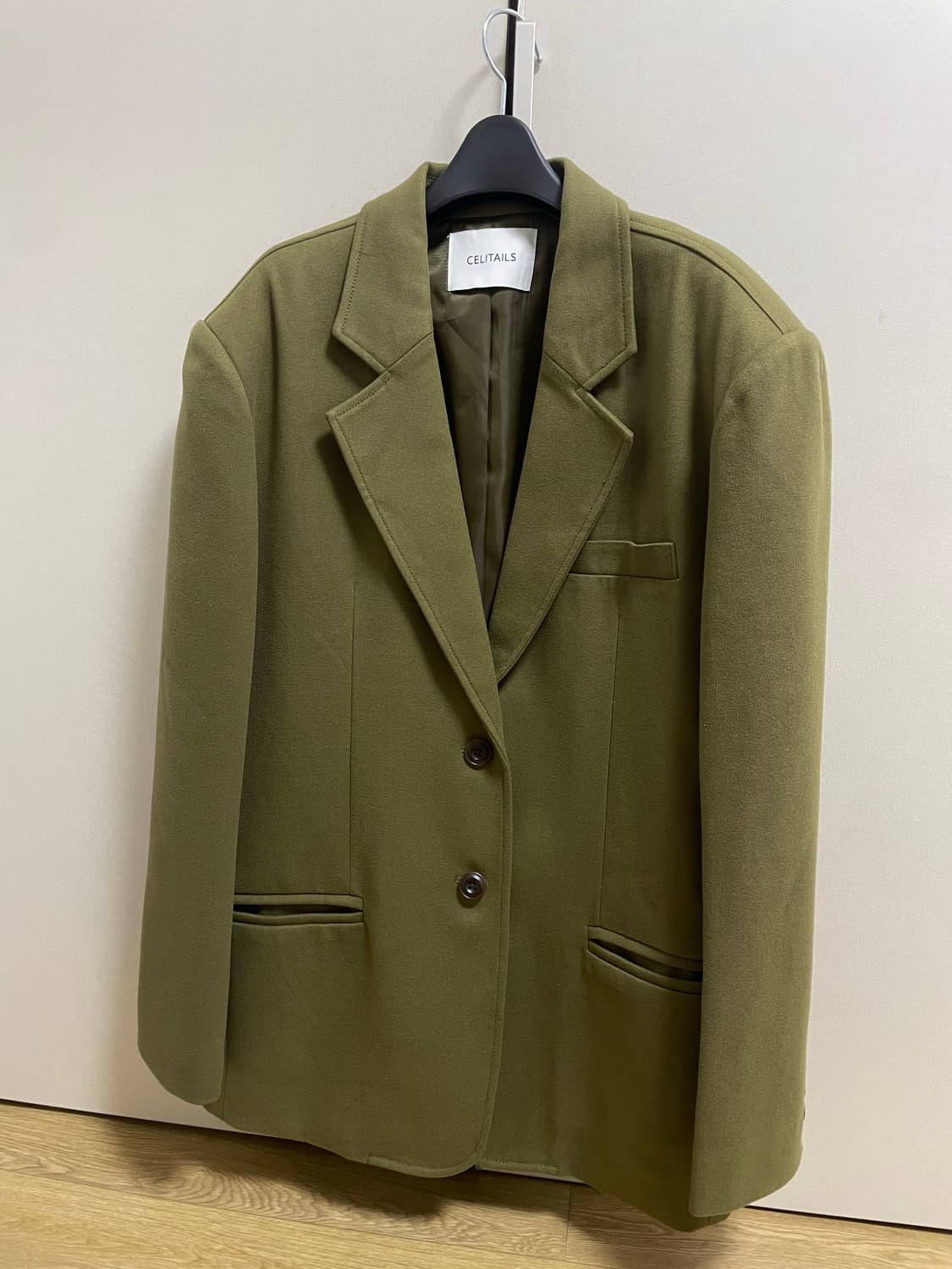 celitails 셀리테이즈 올리브 오버핏 자켓/블레이저 상품이미지10