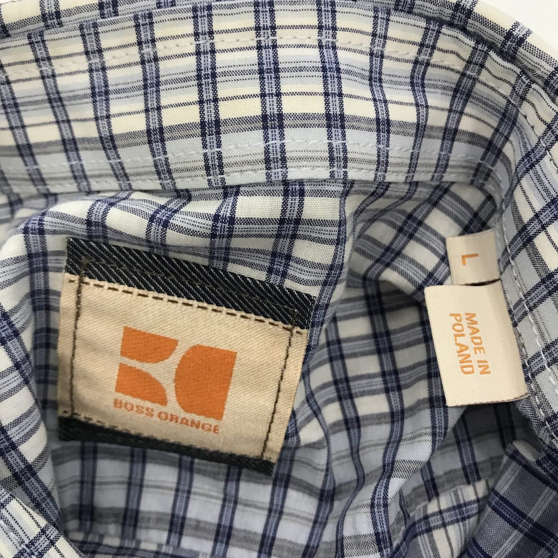 휴고보스 HUGO BOSS 폴란드산 롤업 체크셔츠 [L] 상품이미지5