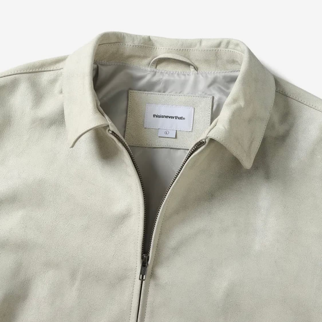 Leather Harrington Jacket_M size(디네뎃) 상품이미지2