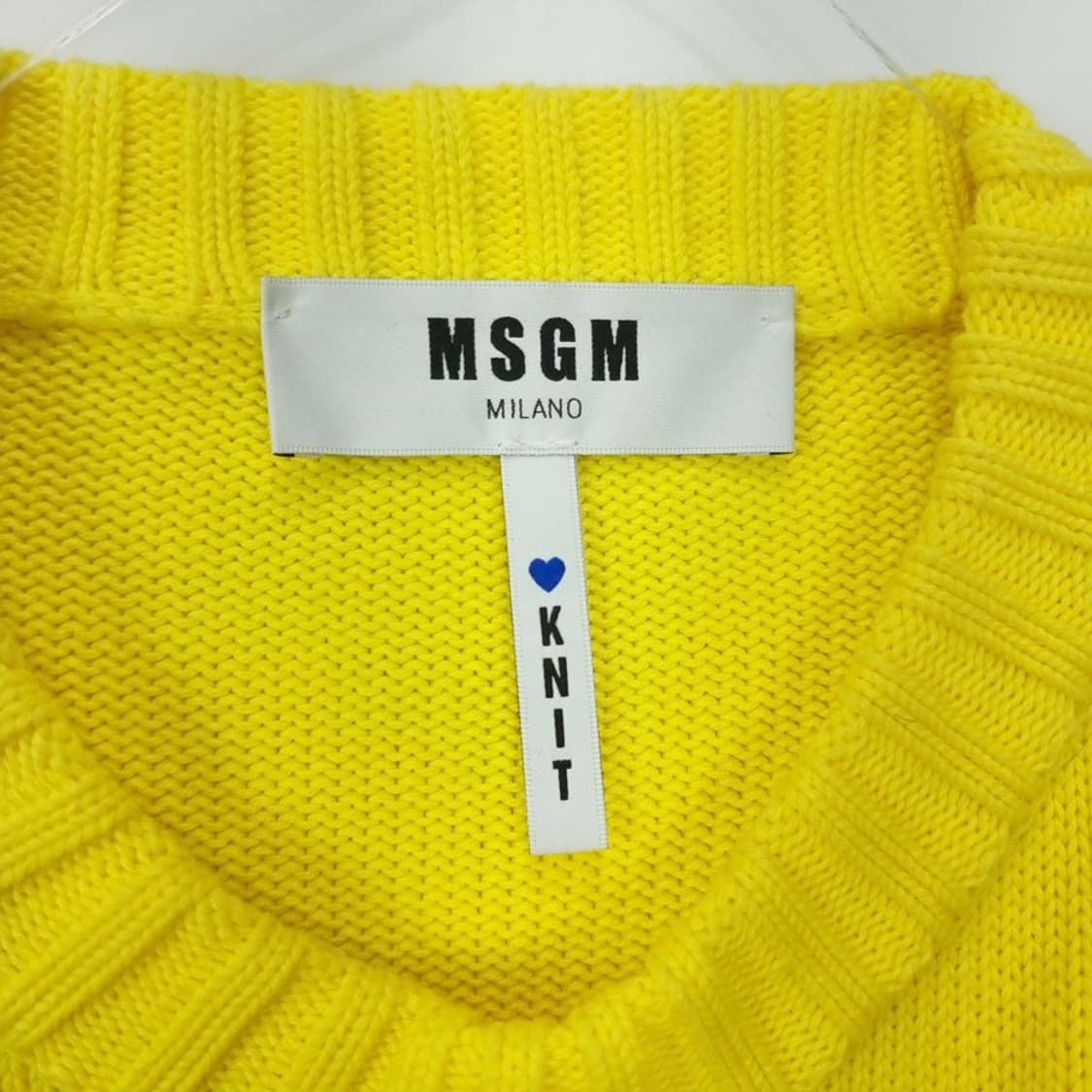 [엠에스지엠] 그래픽 자카드 오버핏 크롭 니트 P01485 상품이미지4