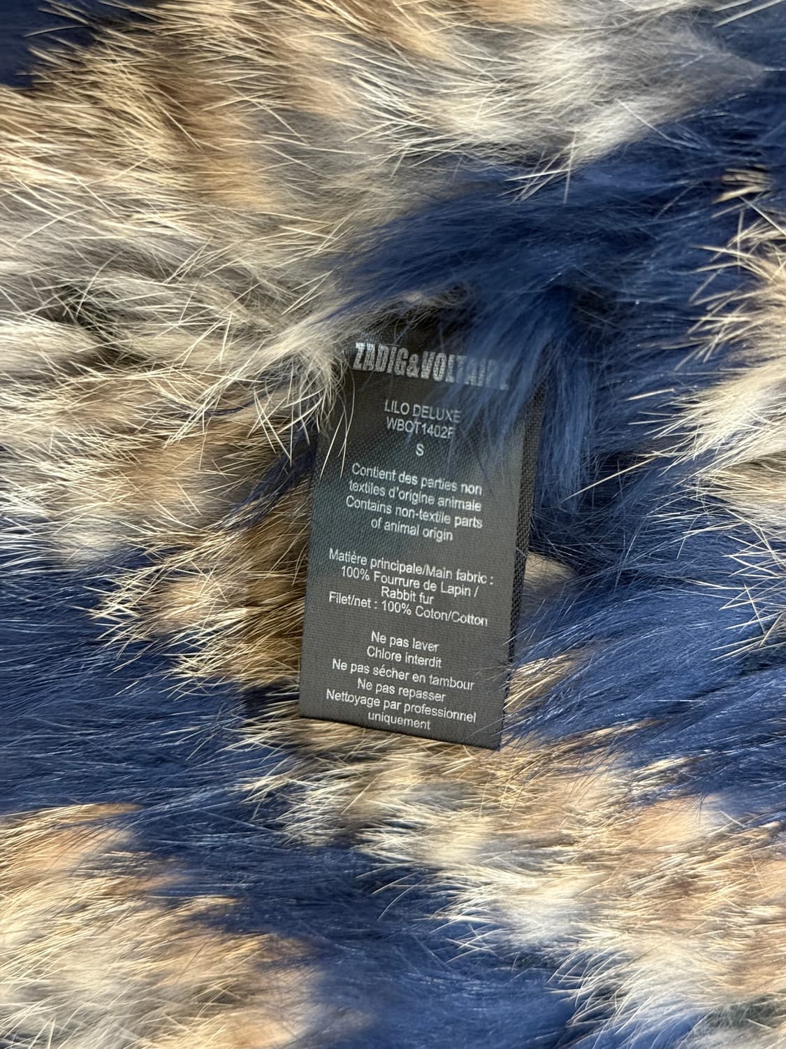 쟈딕앤볼테르 디럭스 토끼털 토끼퍼 퍼자켓 S 상품이미지4