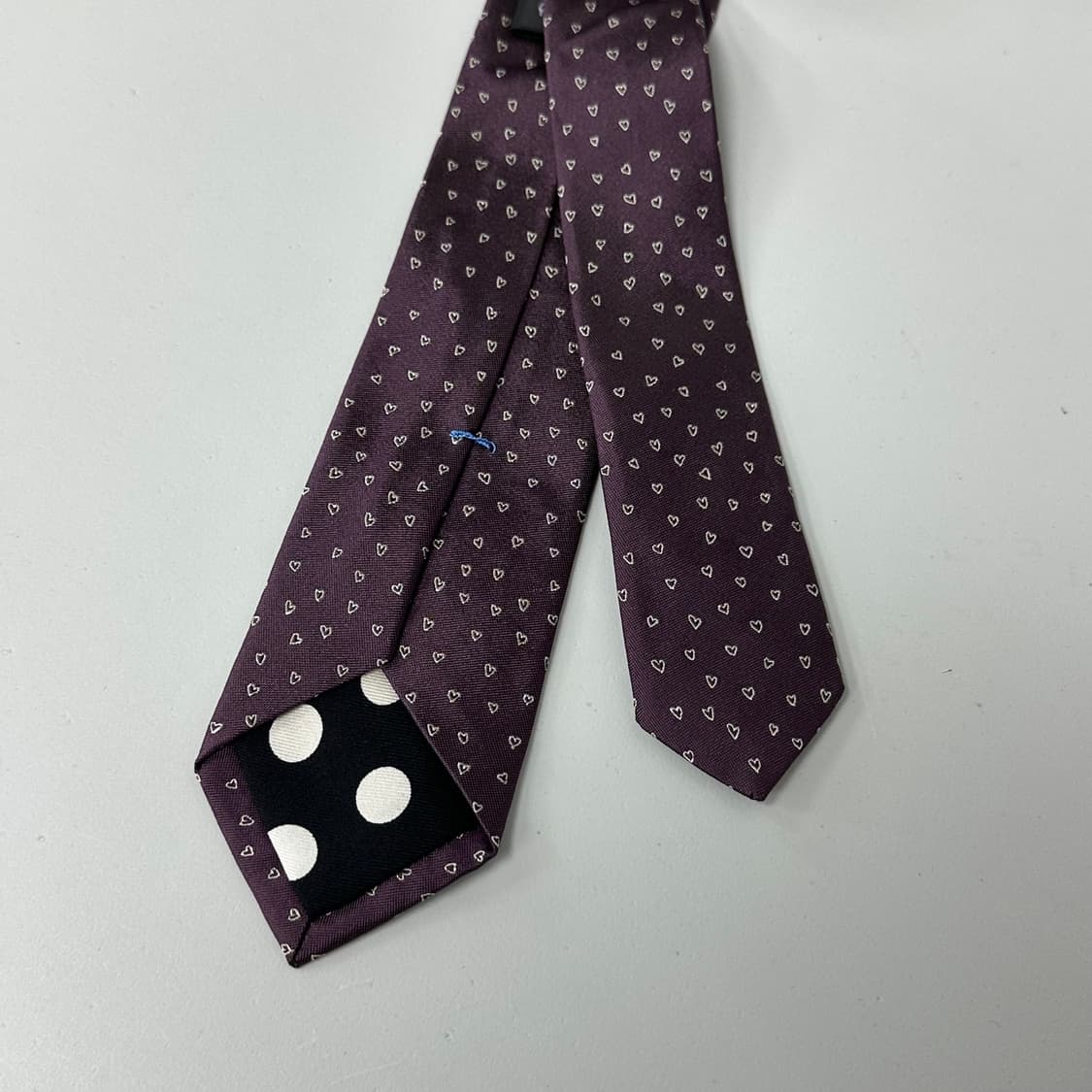폴스미스 하트 패턴 실크 슬림 넥타이 상품이미지4