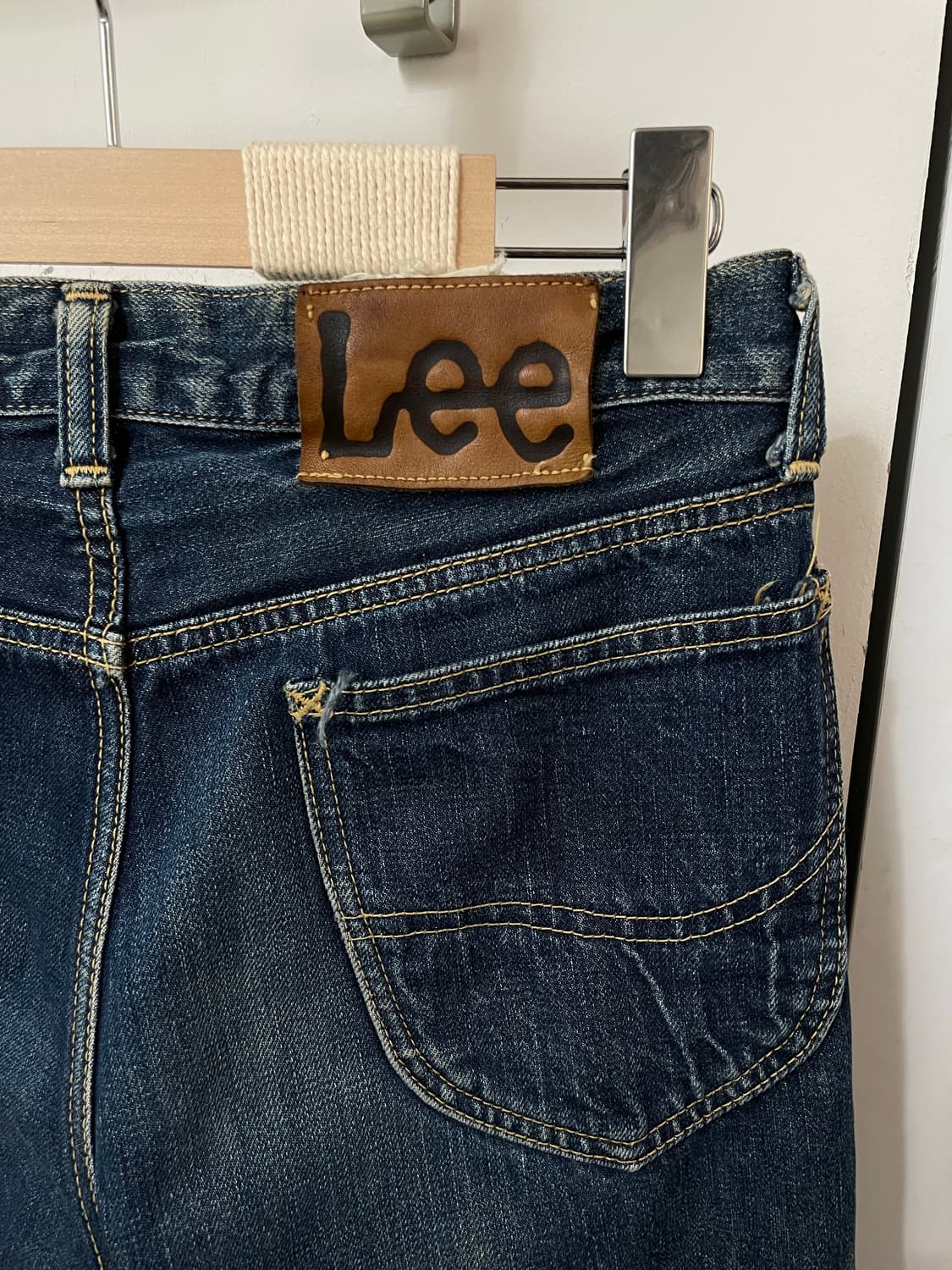리얼맥코이 X Lee 복각 셀비지 데님 팬츠 (29) 상품이미지4