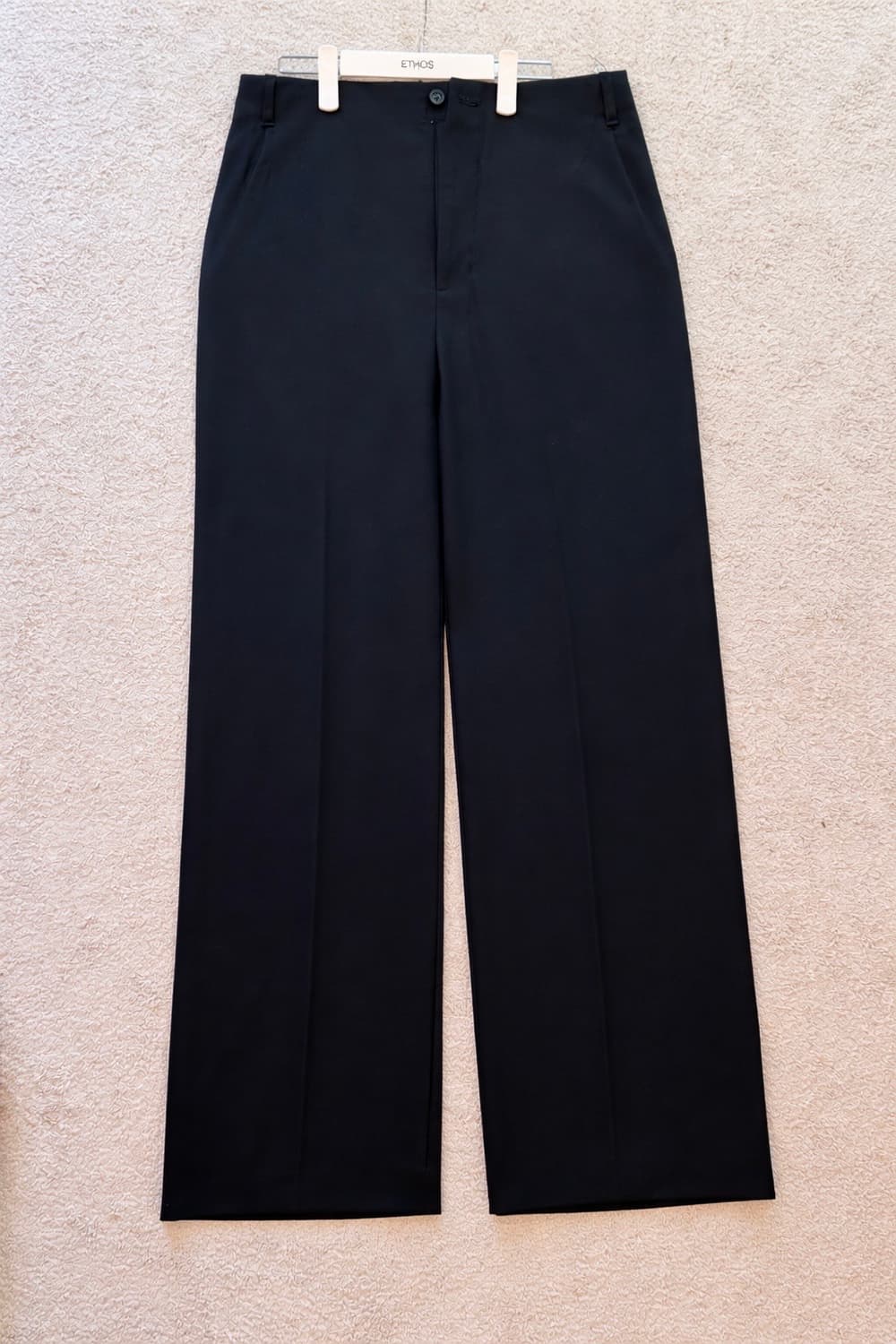 아모멘토 Wool Wide Pants, Black 판매합니다 상품이미지2