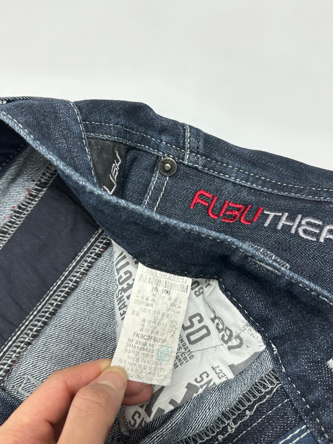 fubu 후부 00s 백 디테일 데님팬츠 청바지 상품이미지9