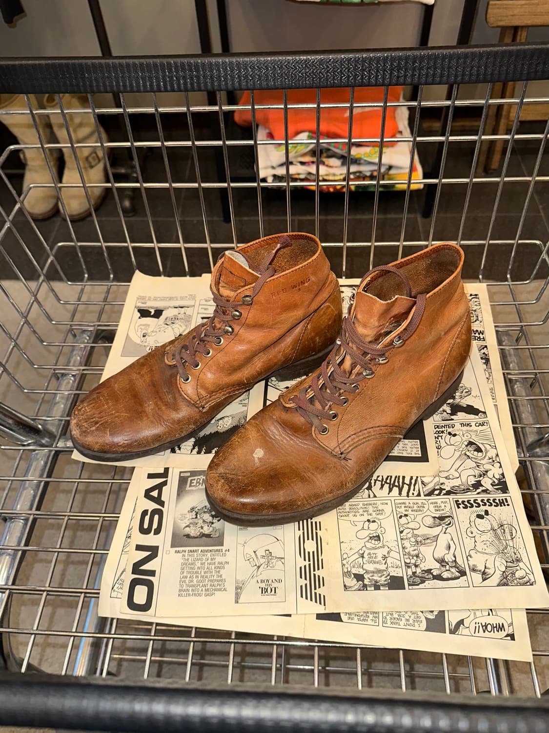 90‘s Red Wing 2126 utility brogan boots 상품이미지5