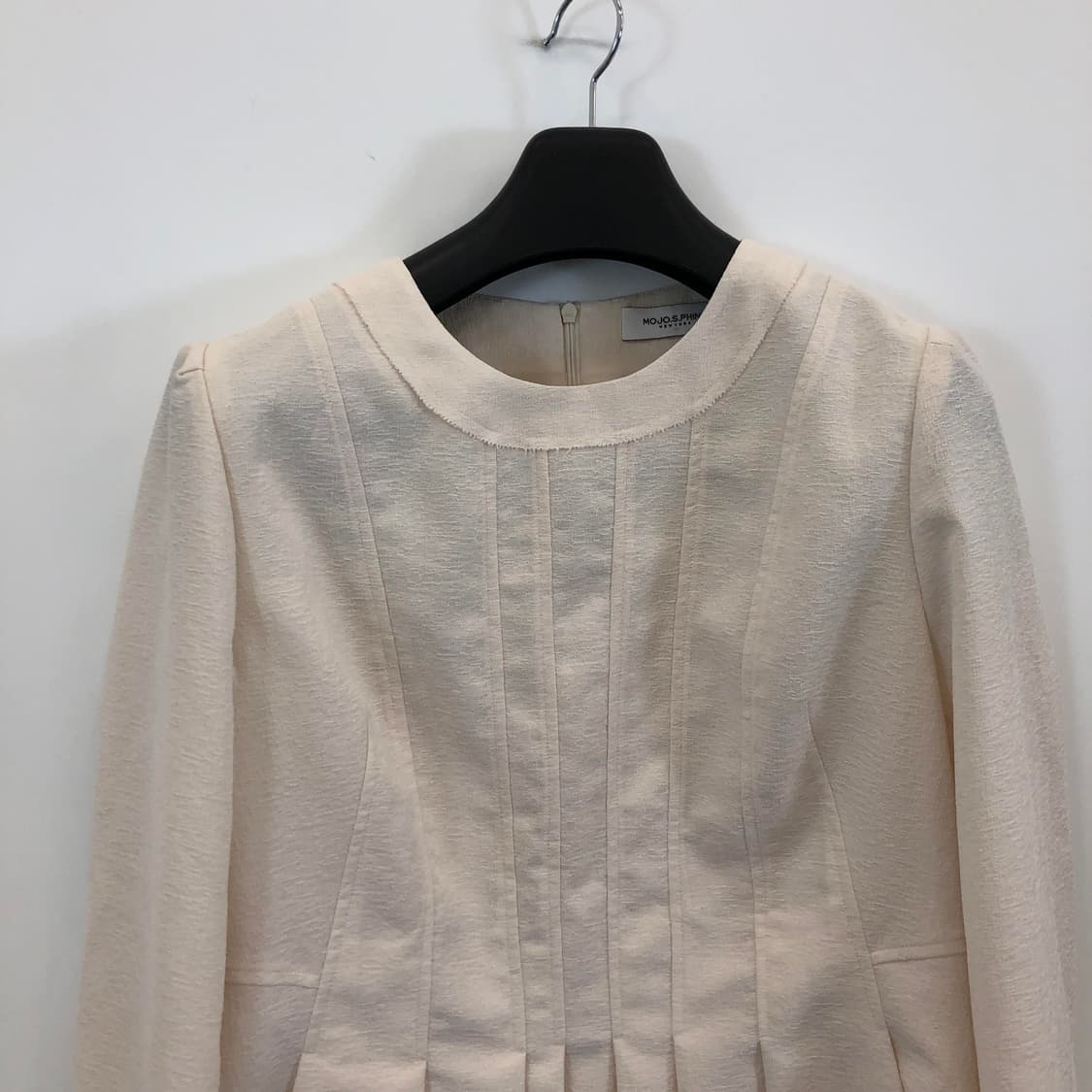 모조에스핀 플리츠 논카라 블라우스 90-170 상품이미지2