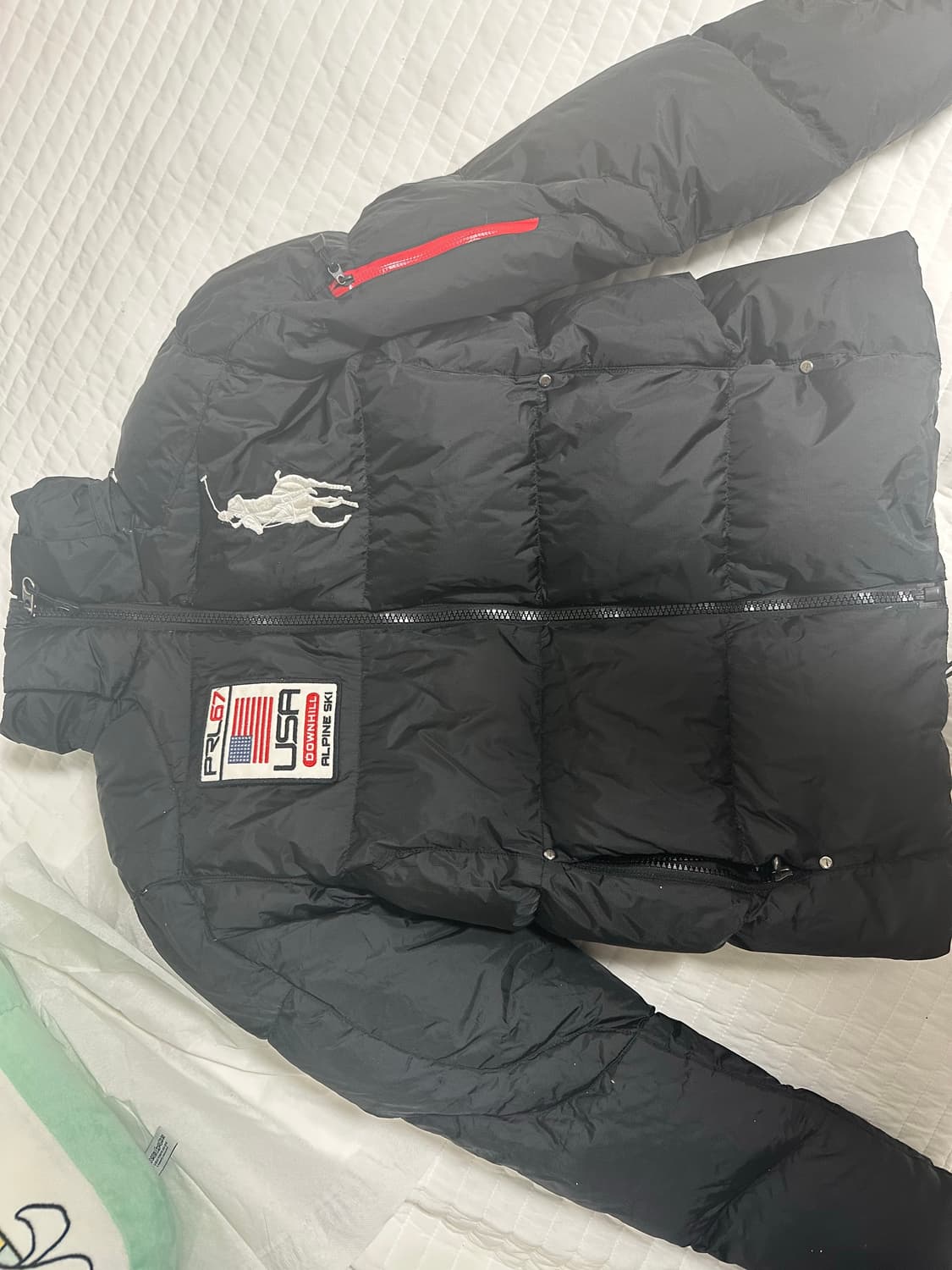 폴로 빅포니 패딩 블랙 실제 사이즈 S~M 상품이미지1