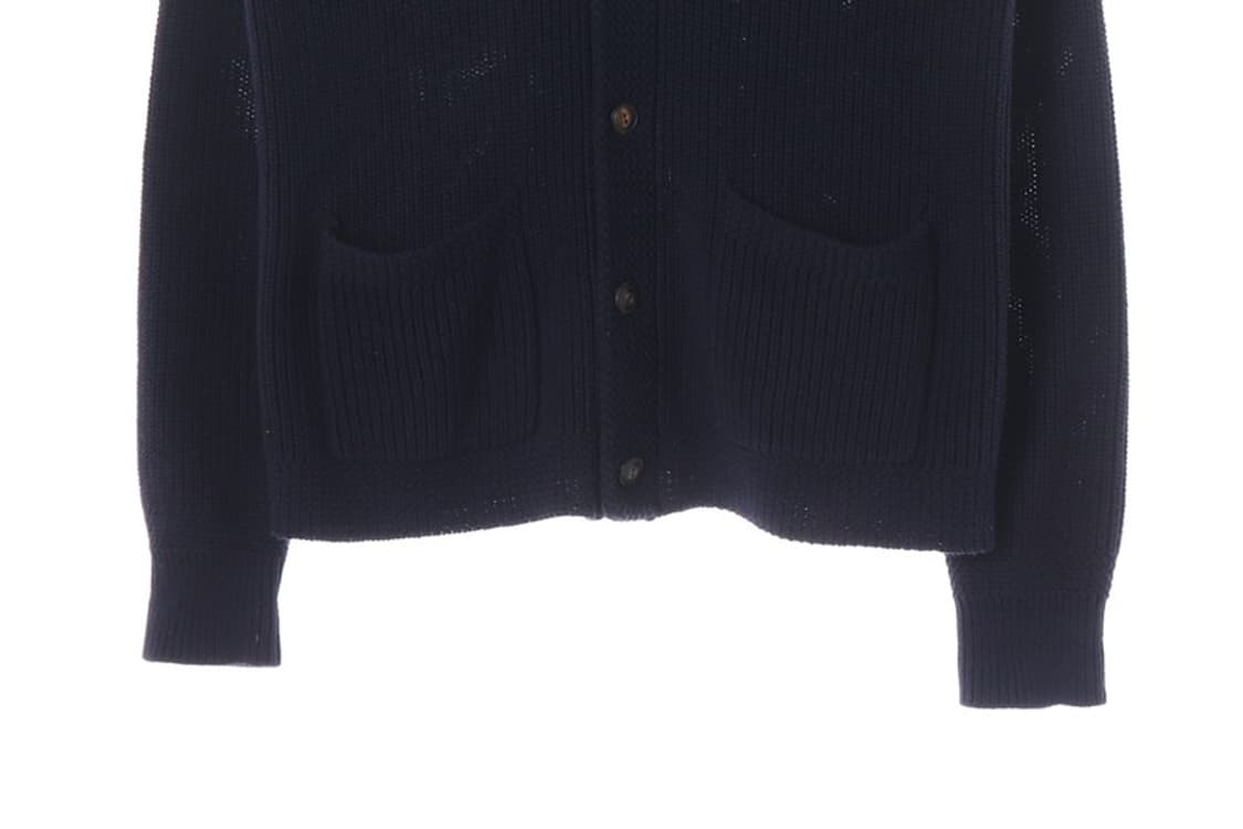 폴로 랄프로렌 코튼 숄칼라 가디건 네이비 L 상품이미지5