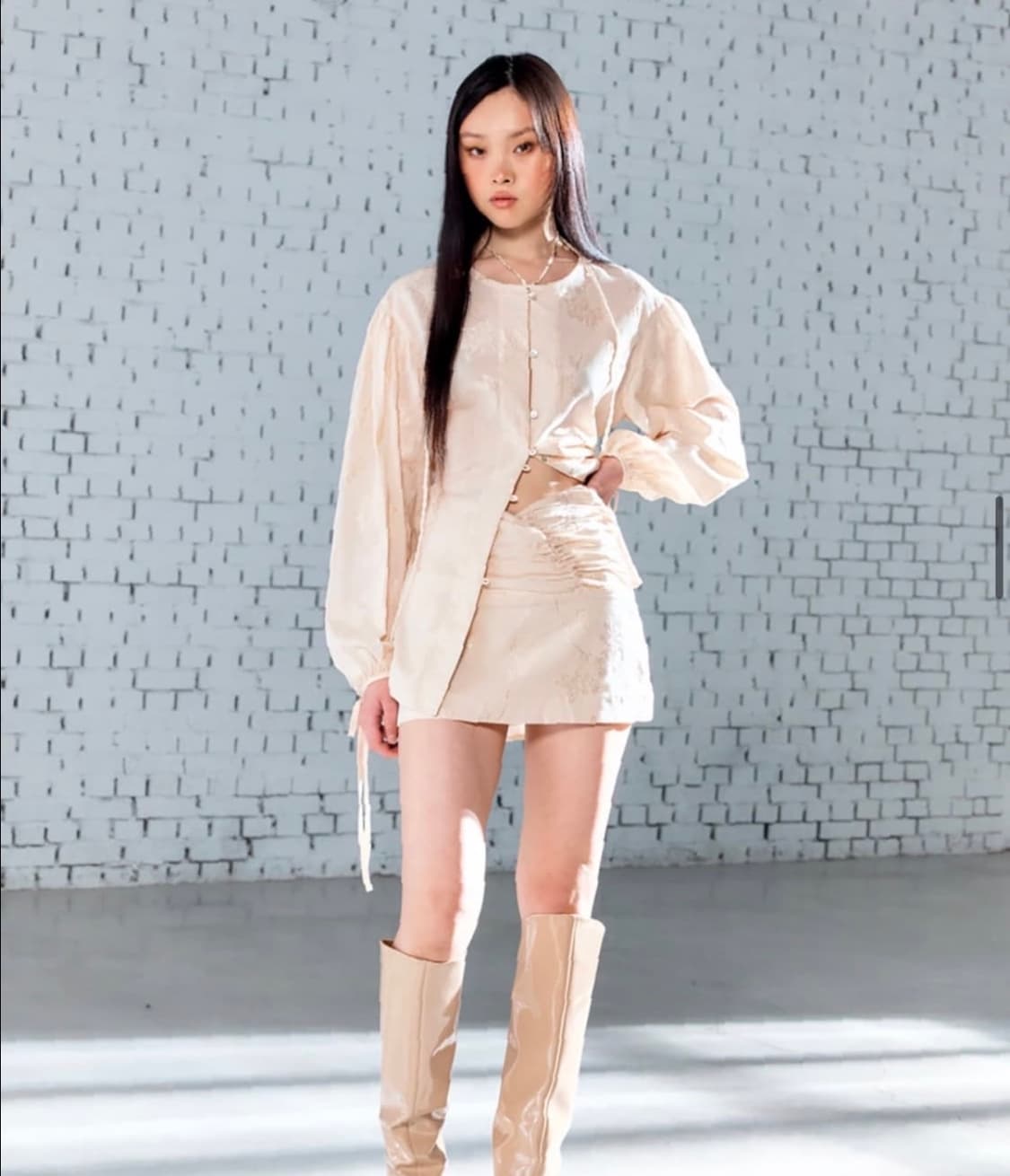 (새제품) 글로니 엔젤 베이비 자카드 블라우스 상품이미지4
