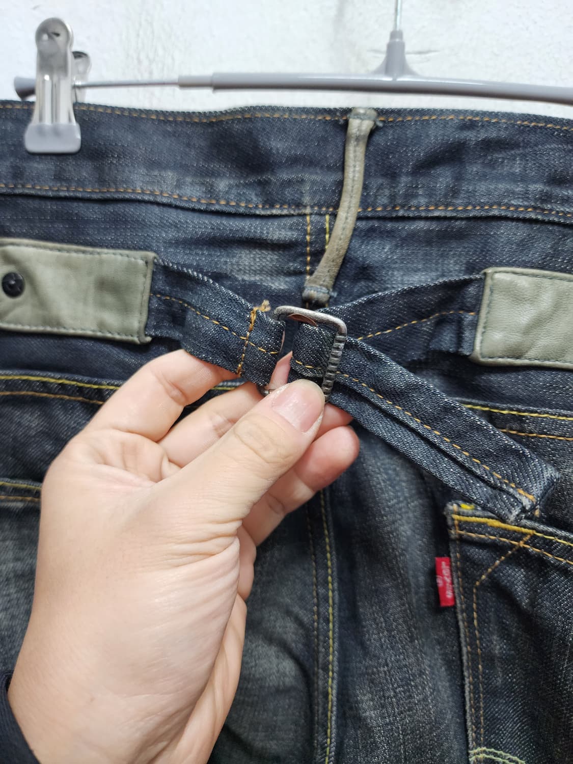 리바이스 빈티지 신치백 가죽배색 청바지 (벨기에 MADE) 상품이미지5