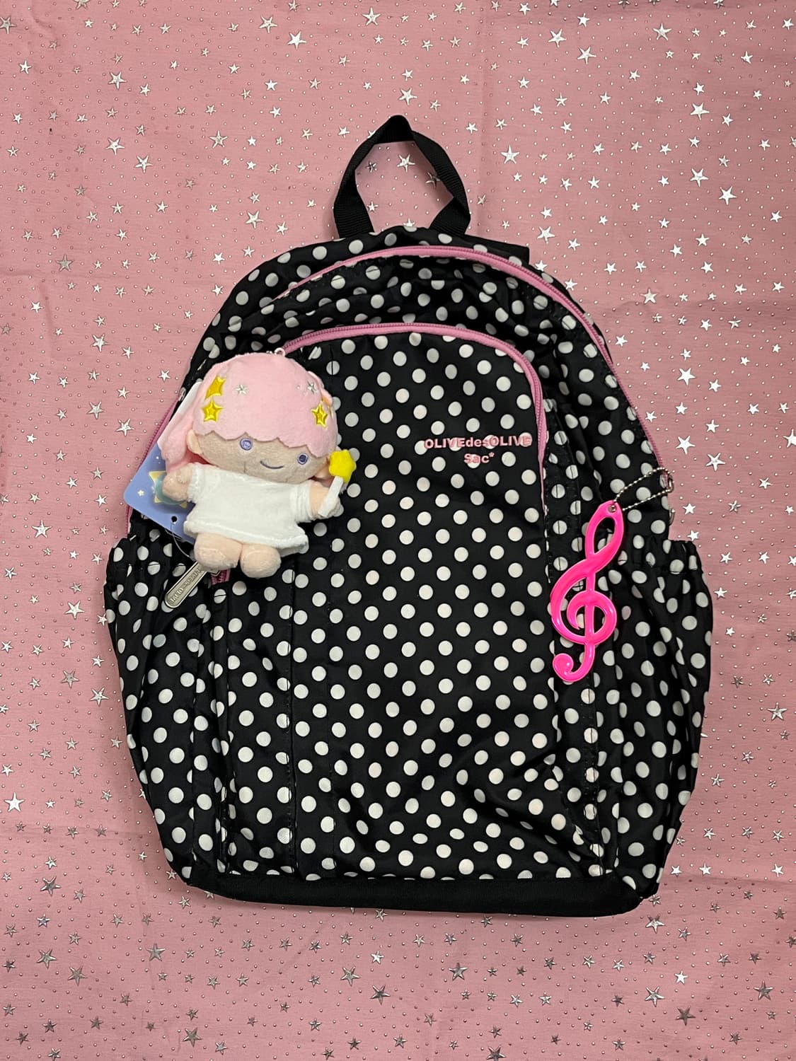 블랙 도트 백팩 🎀 상품이미지7