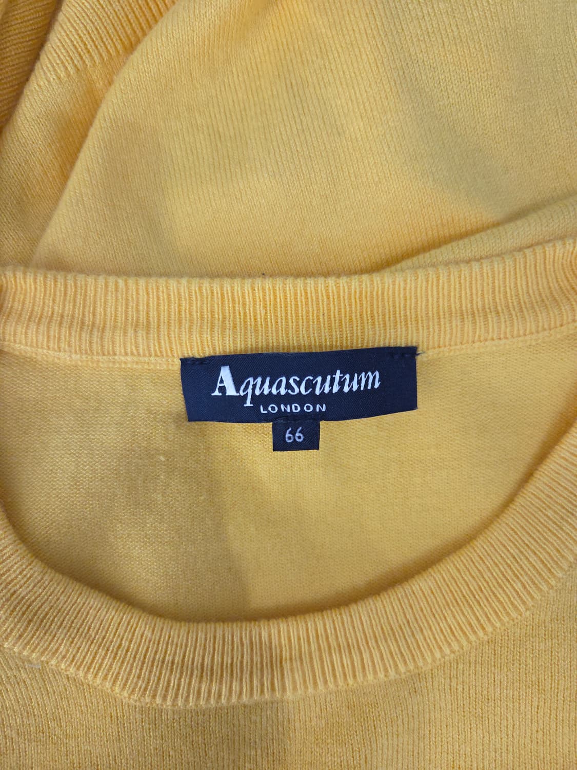 아쿠아스큐텀 런던 실크 혼방 라운드 니트 옐로우 상품이미지7