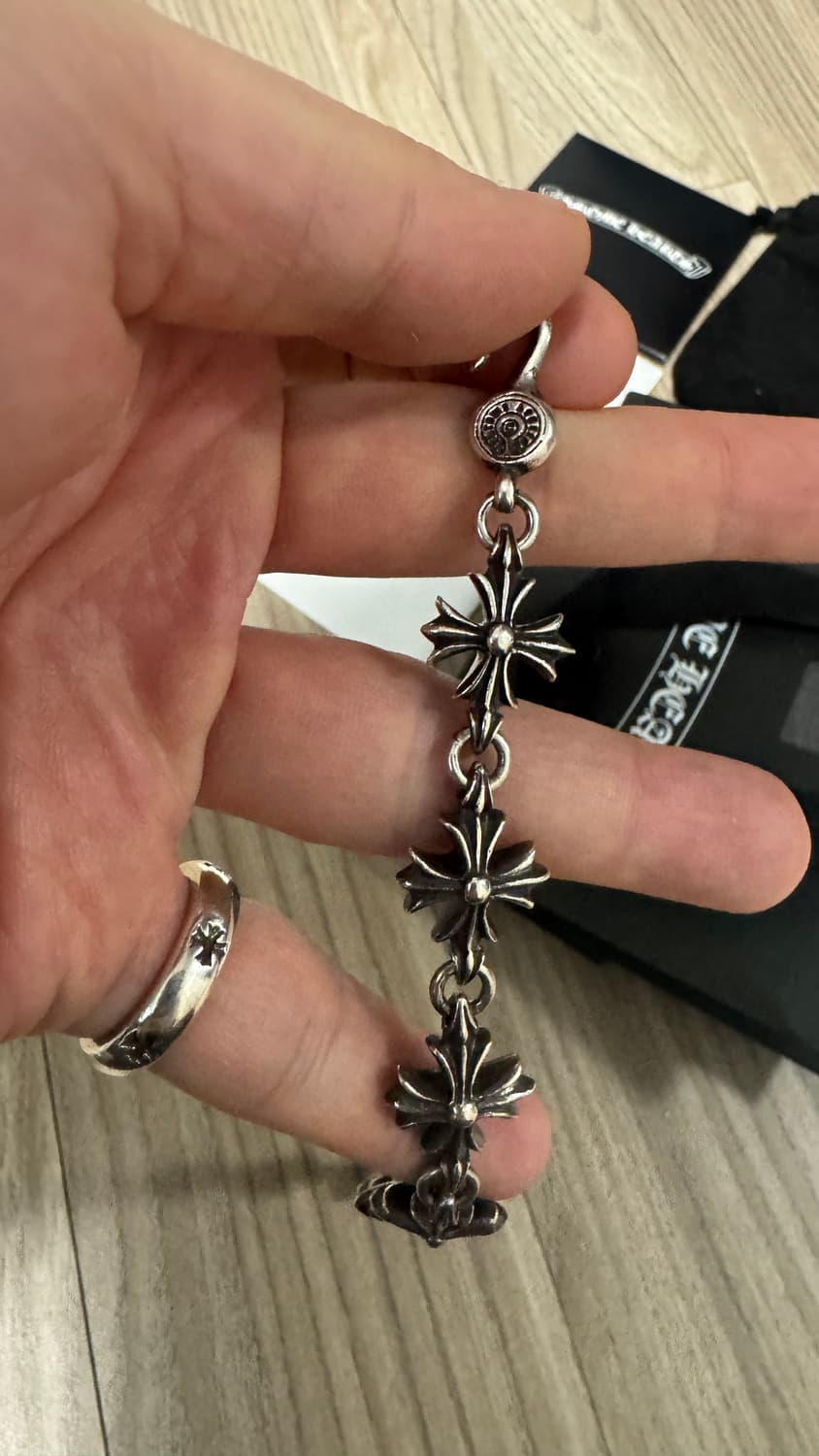 크롬하츠 컷아웃 타이니 9링크 팔찌 상품이미지2