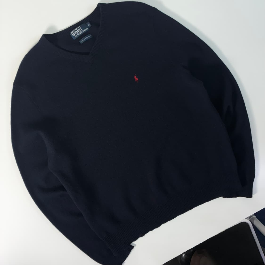 Polo   폴로 랄프로렌 자수 램스울 브이넥 니트 상품이미지2