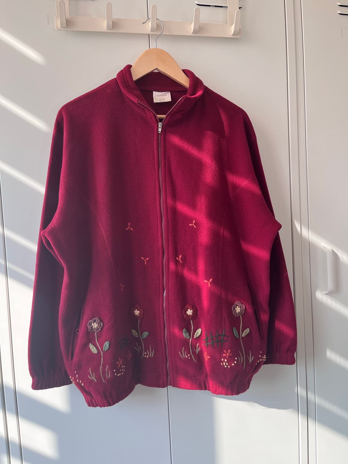 Classics 꽃 자수 플리스 집업  상품이미지3