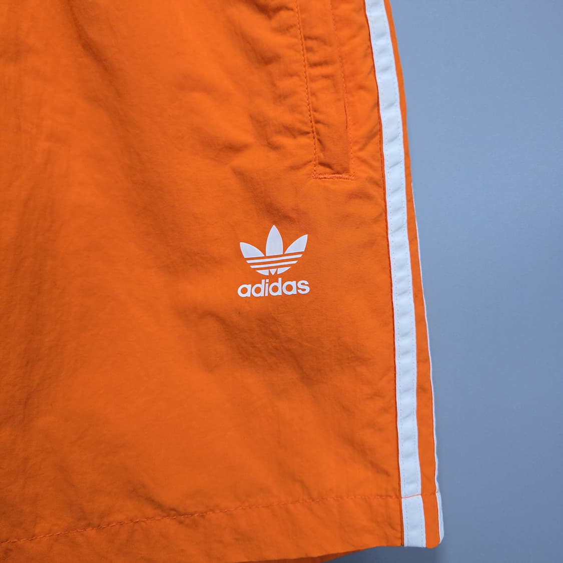 아디다스(adidas) 오리지널 삼선 스윔 쇼츠 오렌지 S 상품이미지2