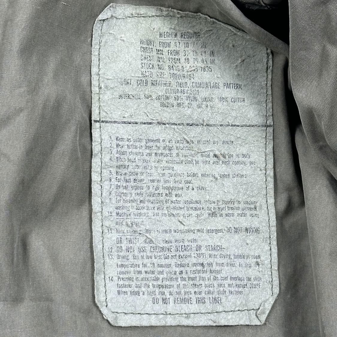 미군 오리지널 밀리터리 M65 필드자켓 (실측 L) 상품이미지7