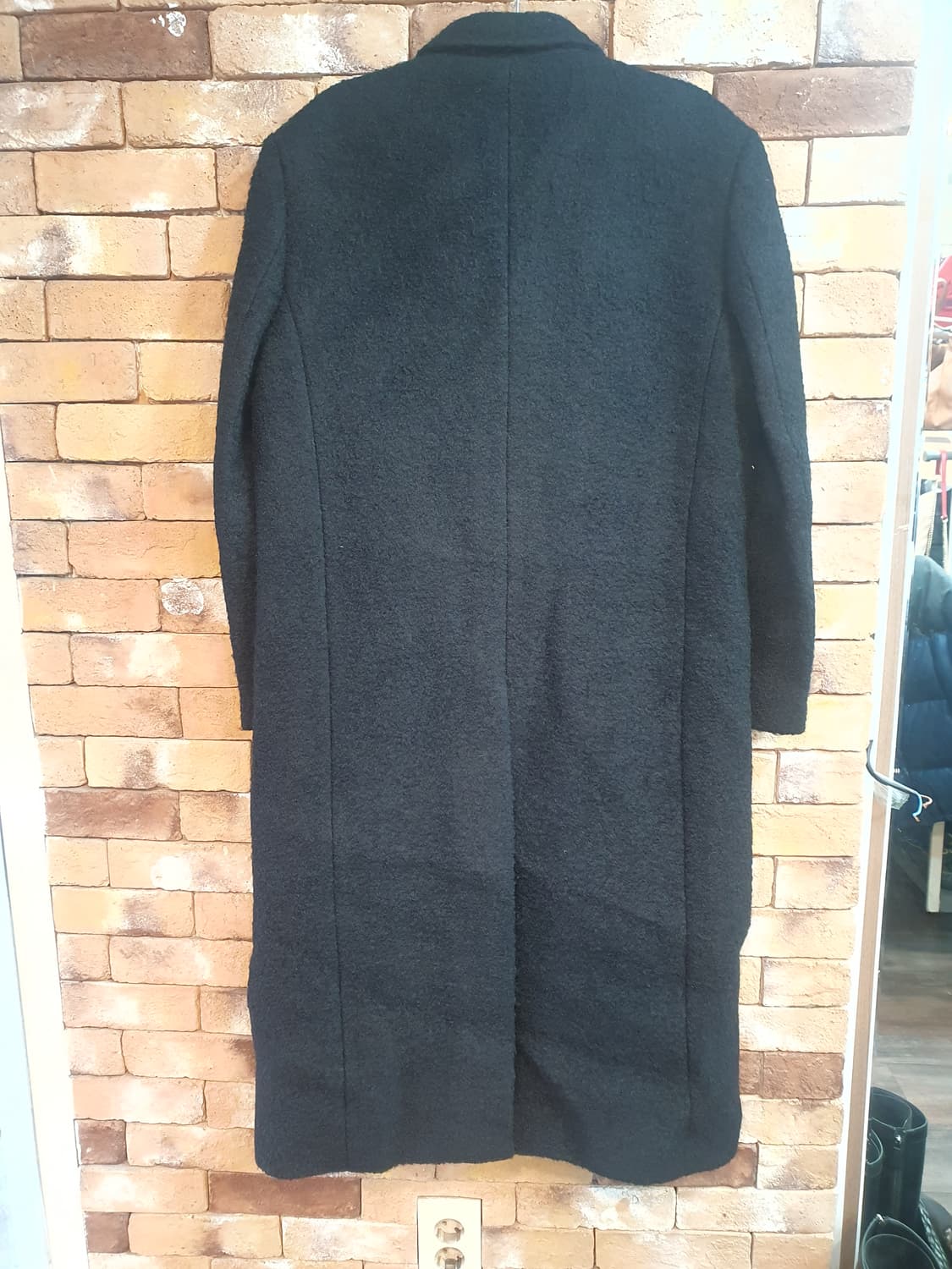 상태최상)Dunst 블랙 부클 울 코트 S 상품이미지2