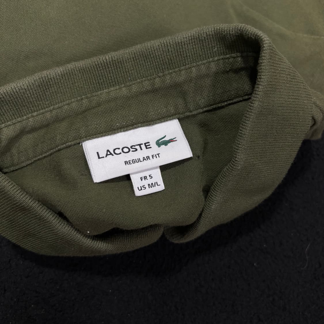 M-L 라코스테 카키 PK 반팔 카라티 상품이미지4