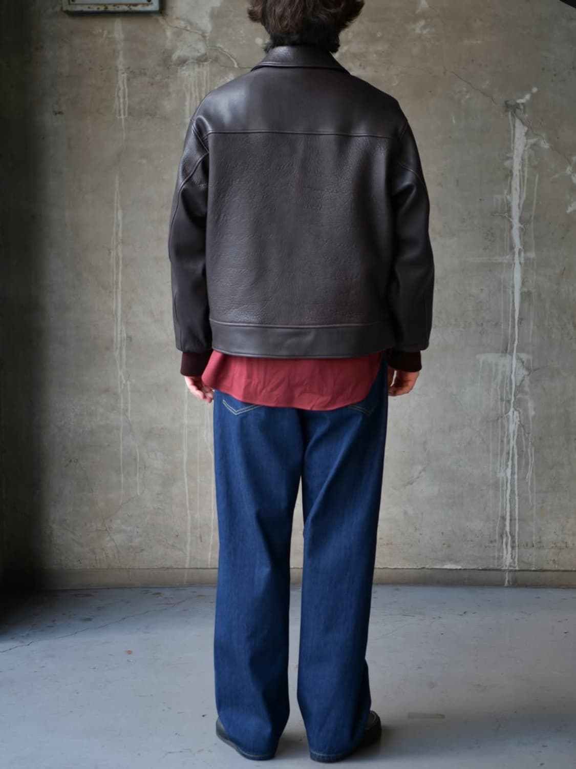 [2] 26SS 아프레쎄 레더 A-1 플라이트 자켓 상품이미지4