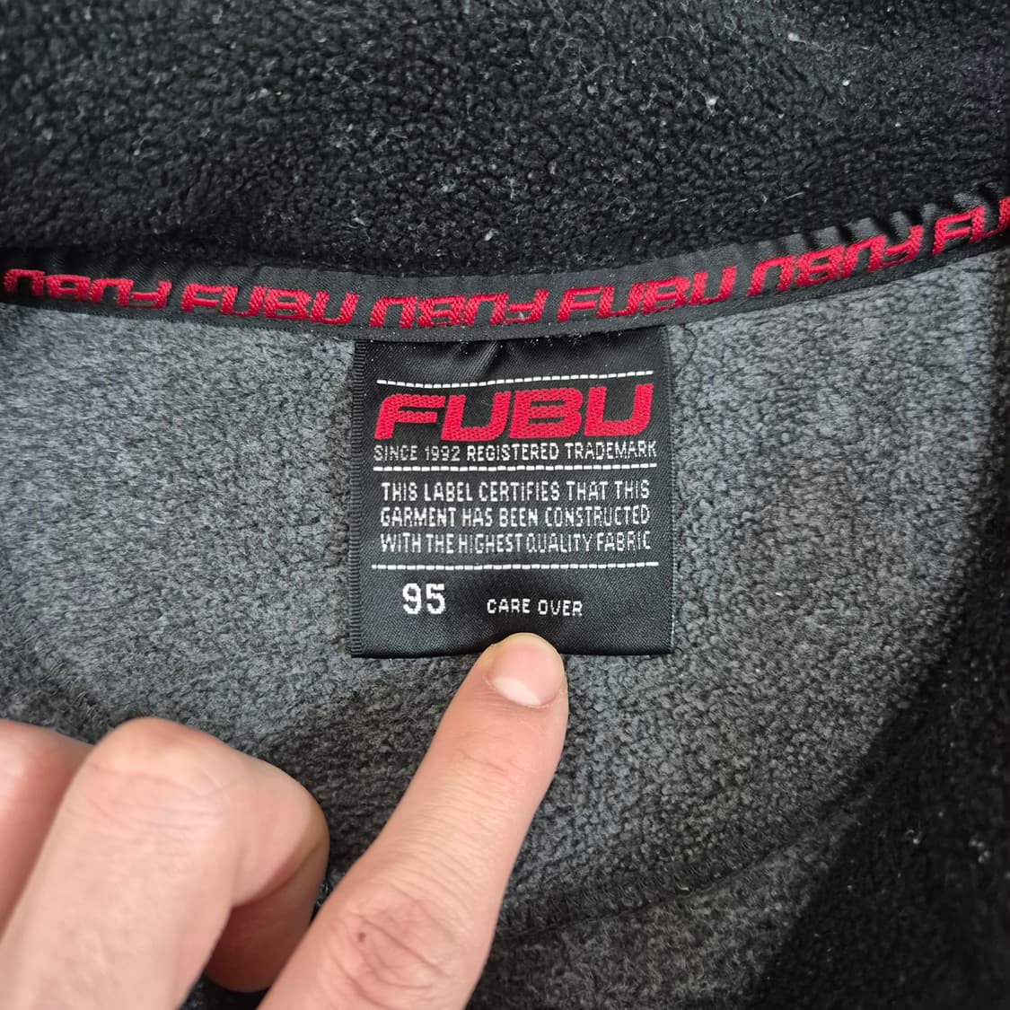 FUBU 푸부 남성 올드스쿨 로고 후리스 자켓 M(95) 상품이미지6