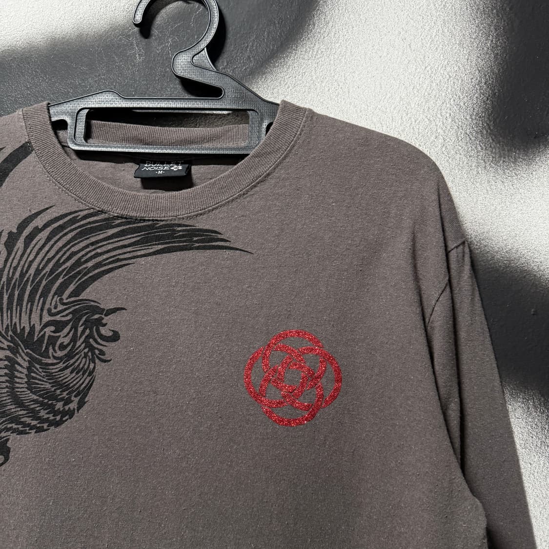 Bullet Noise 재패니즈 오리엔틀 봉황 프린팅 롱슬리브 티셔츠 상품이미지4