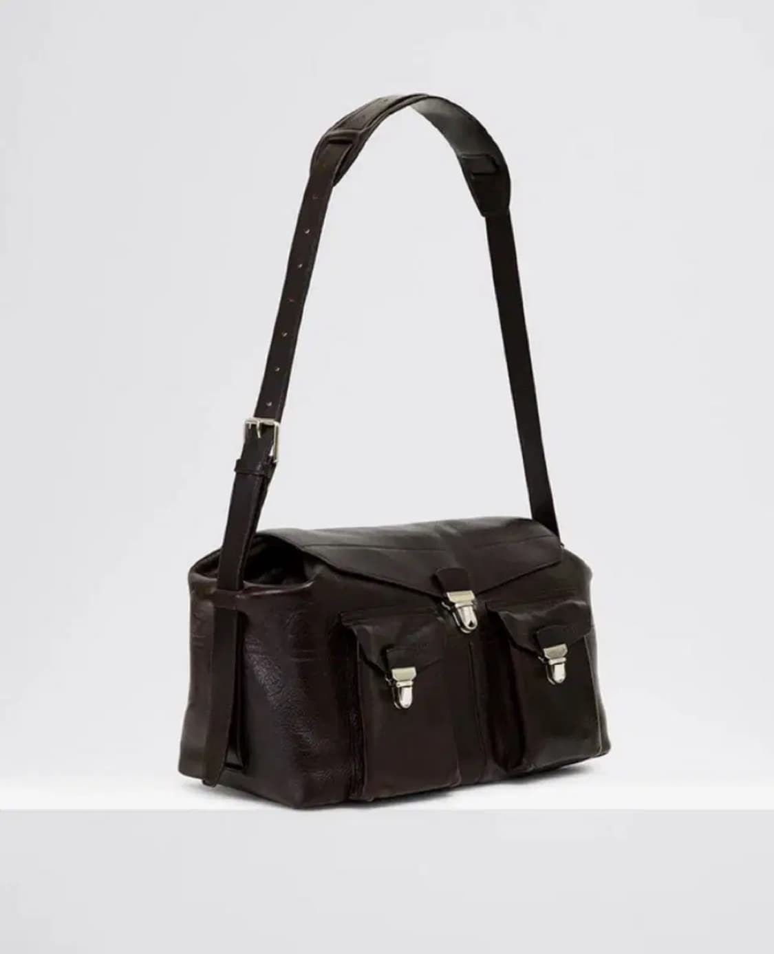 [새상품] 르메르 Lemaire 위크 엔드 위켄드 기어백 에스프레소 라지 상품이미지3