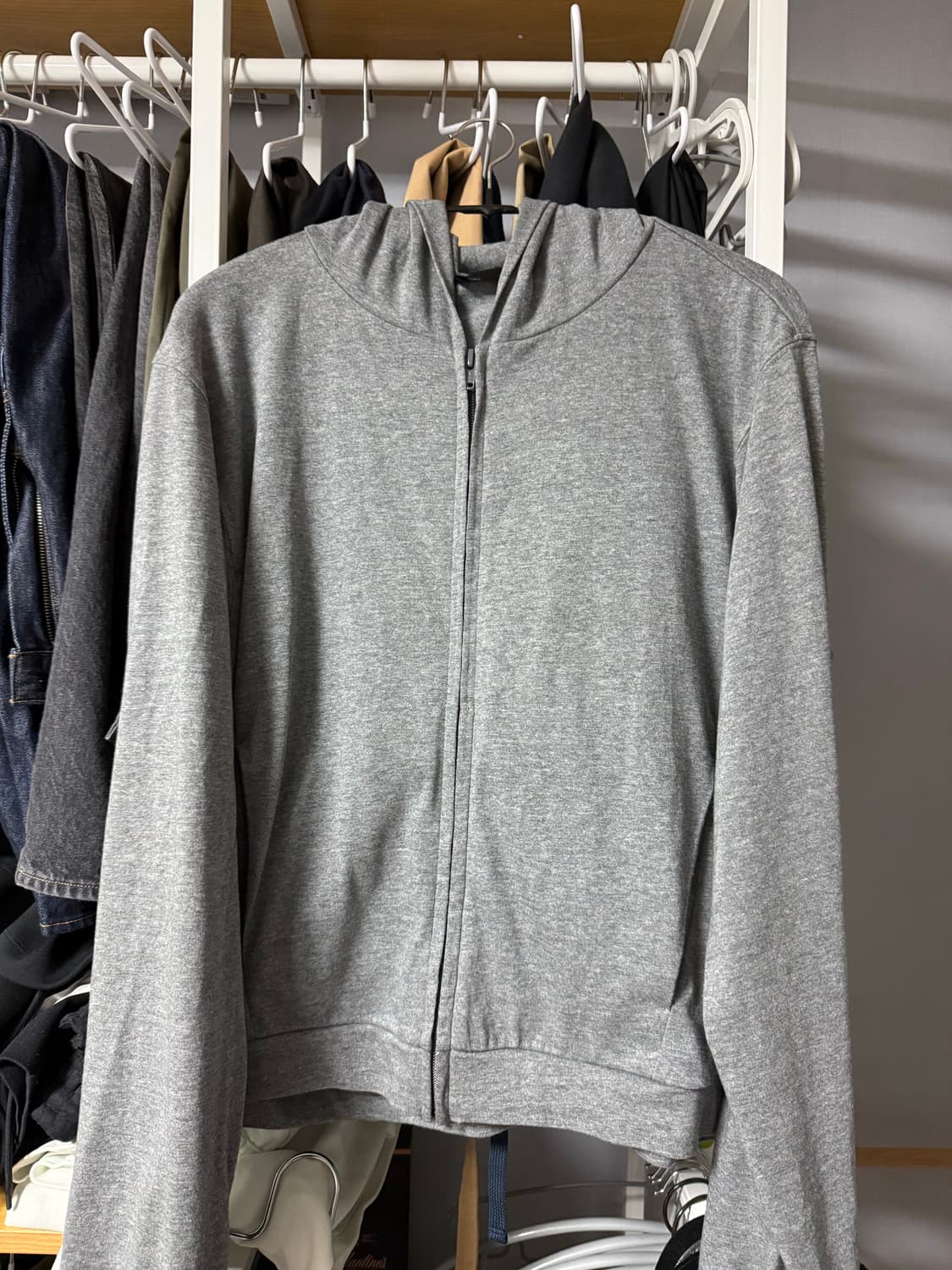 머듈 후드집업 사이즈2 그레이 상품이미지2