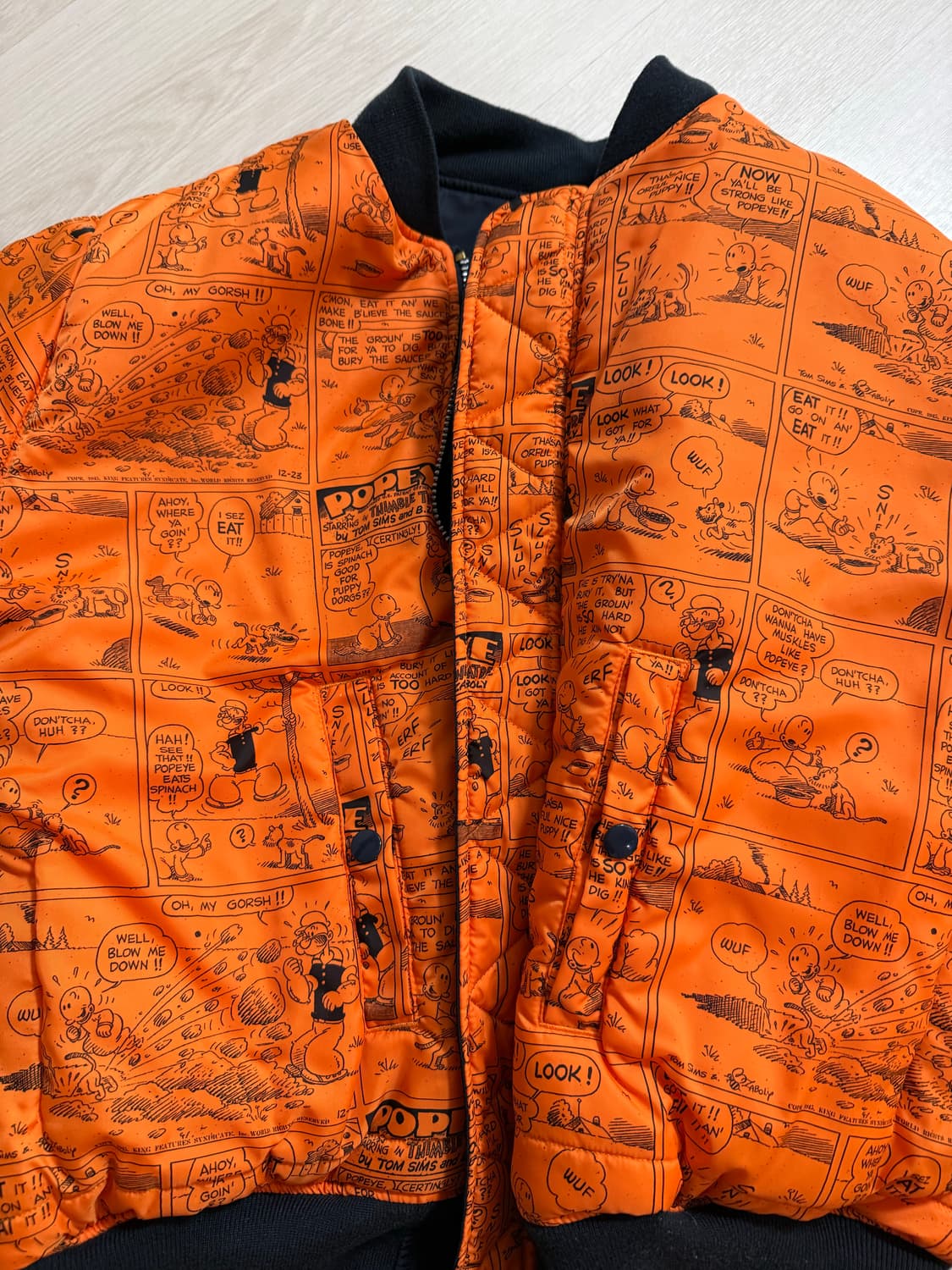 알파인더스트리 ma-1 Popeye 상품이미지4