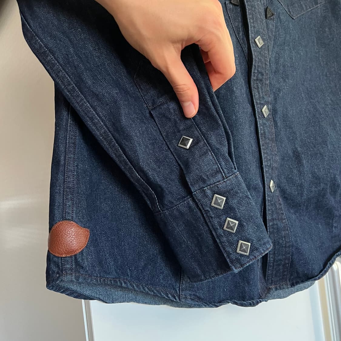 9.8oz 다이아몬드 웨스턴셔츠 100L 진청 상품이미지7