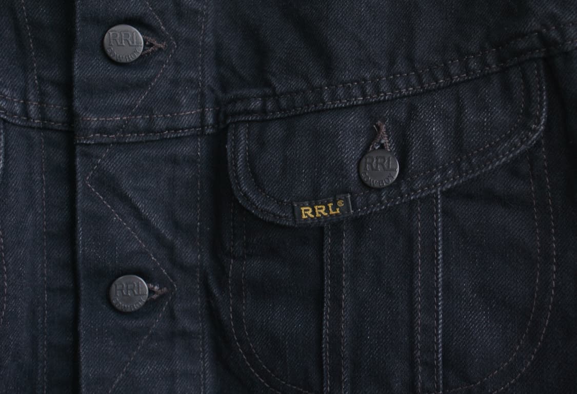 rrl 데님 자켓 lot271 블랙 L 상품이미지3