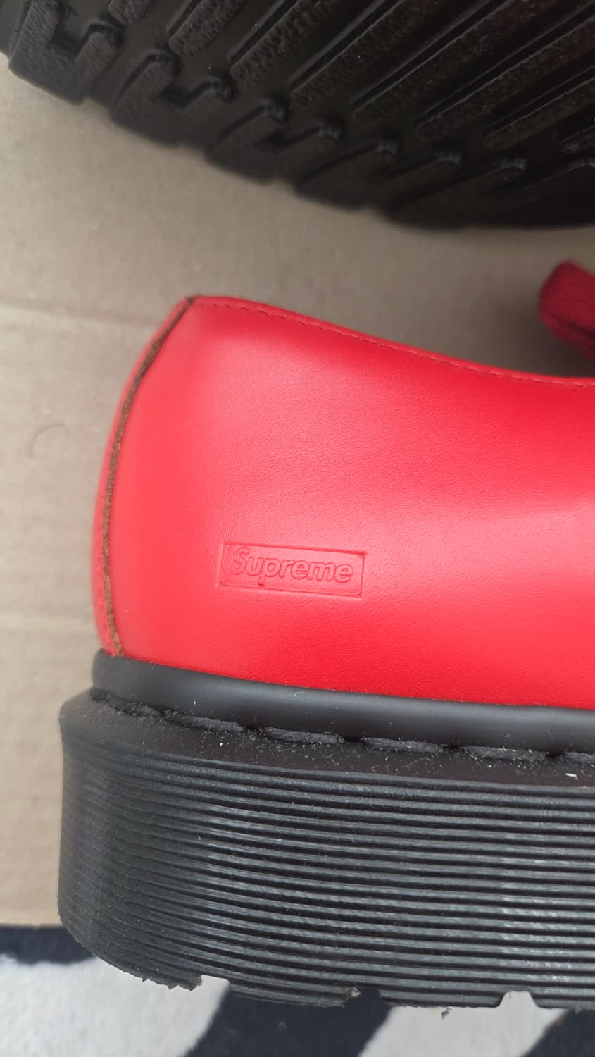 닥터마틴 x 슈프림 스파이더웹 3-아이 슈 레드 상품이미지4