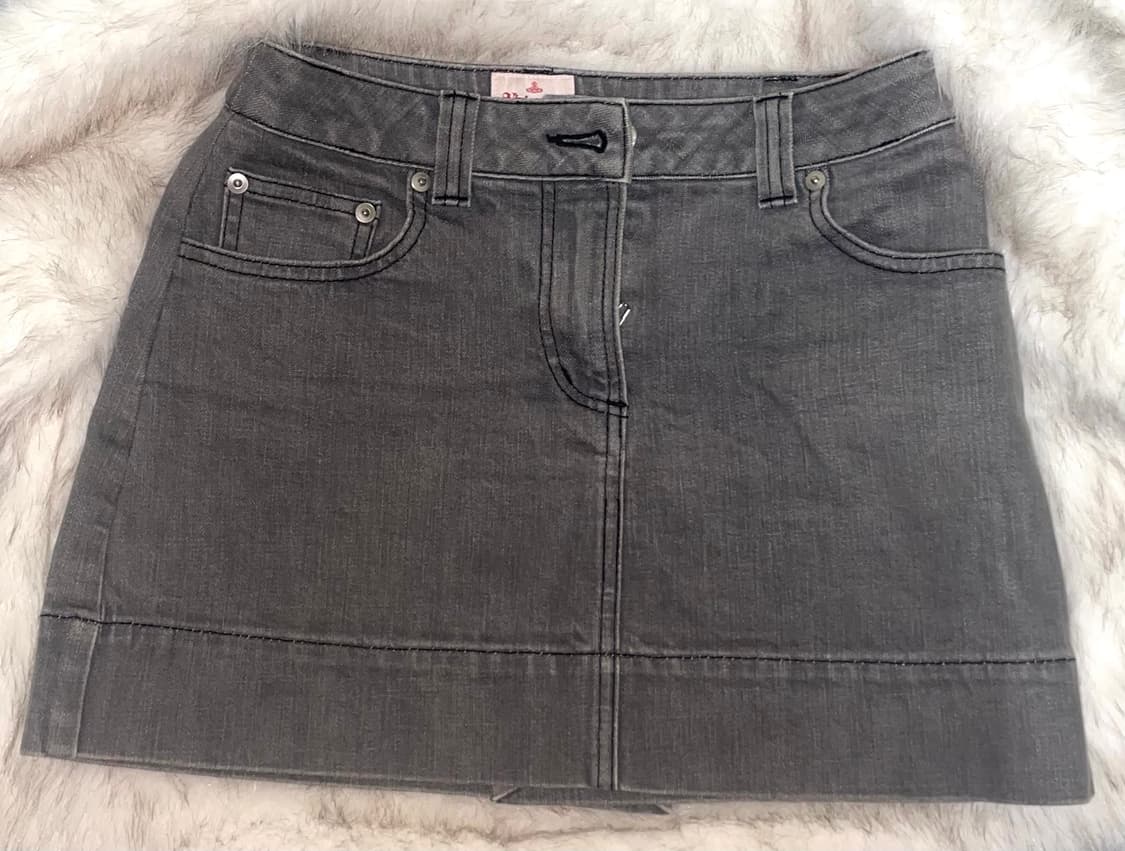 비비안웨스트우스 흑청 스커트 치마 레드라벨 상품이미지3