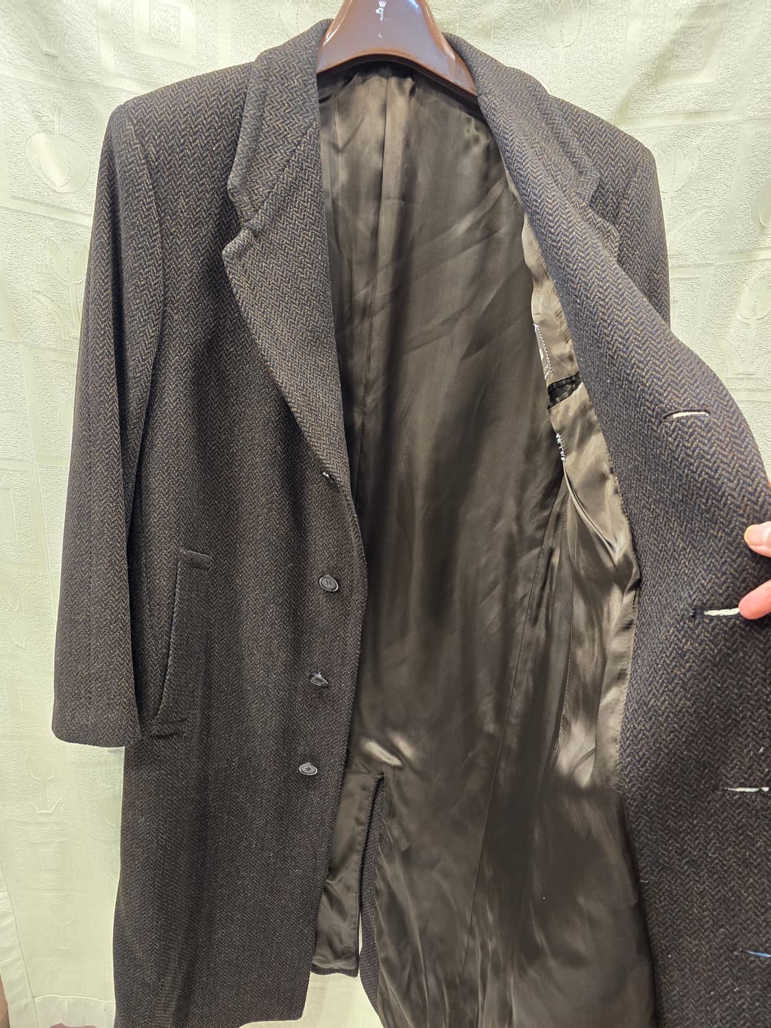조르지오 아르마니 헤링본 울 코트 36사이즈 (90) 상품이미지7